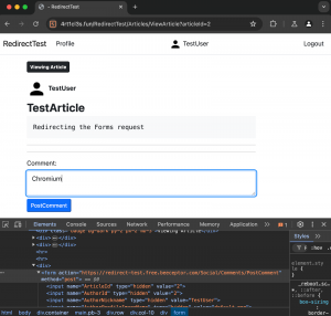 reproduce the attack using Chromium from Burp Suite and Selenium