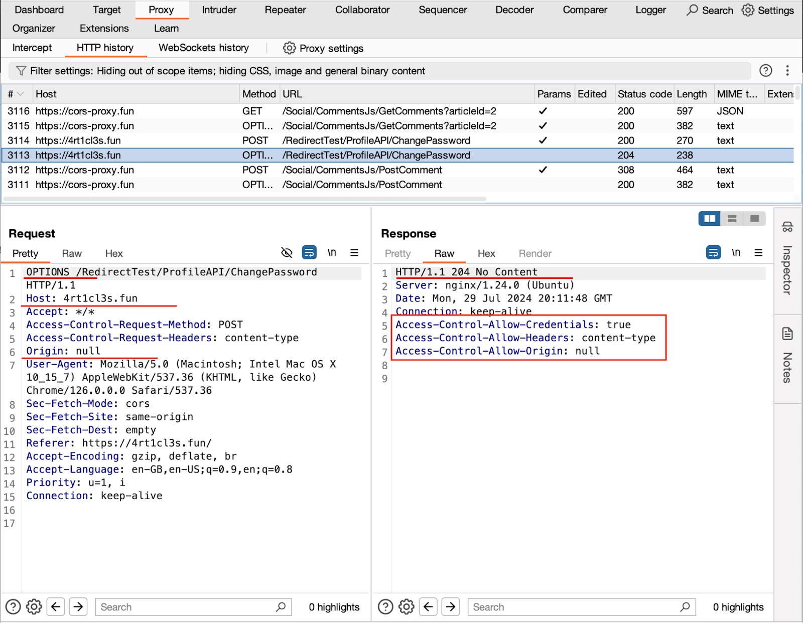 HTTP Post request with the json data