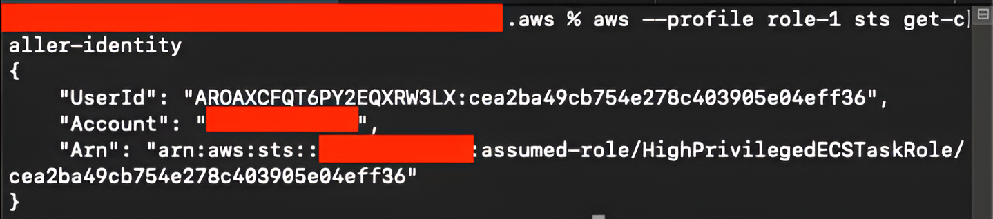 High privileged ECS task role