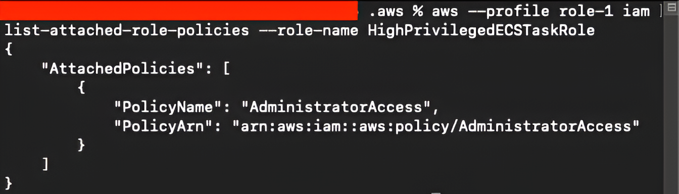 IAM policies attached